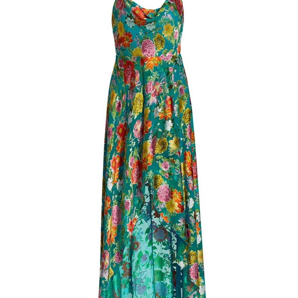 Alice + Olivia Christina Floral Hi-Lo Dress